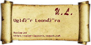 Uglár Leonóra névjegykártya